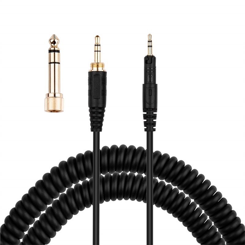 Audio Technica Headphone Ath-M50X - AB33-ATH-M50x สายเคเบิล, สาย AUX แบบขดสำหรับเปลี่ยนสำหรับ Audio-Technica