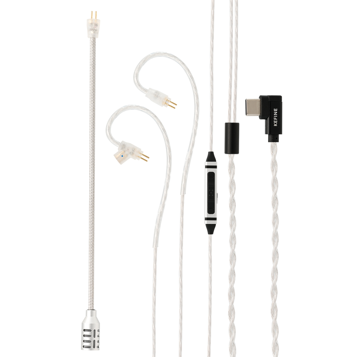 Usb C Earphone - เคฟีนสายเคเบิลสำหรับเล่นเกมสำหรับหูฟังแบบมีสายไฮไฟประเภท C USB + ไมโครโฟน +