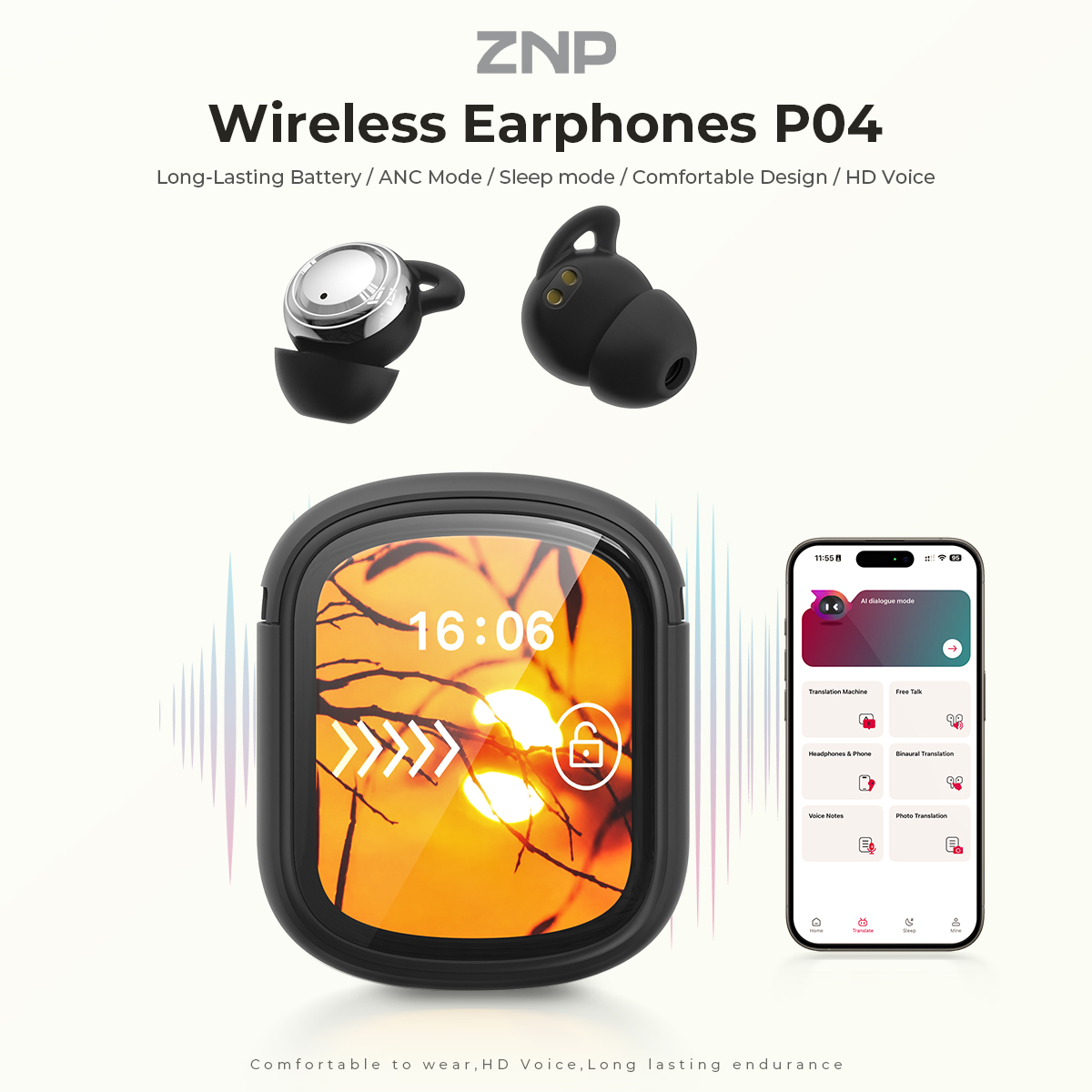หูฟังช่วยการนอนหลับ ZNP P04 พร - Usb C Earphone บทวิจารณ์และราคา