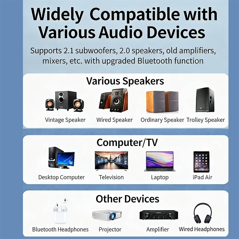 เครื่องรับส่งสัญญาณเสียงไร้สาย - Bluetooth Adapter Receiver บทวิจารณ์และราคา