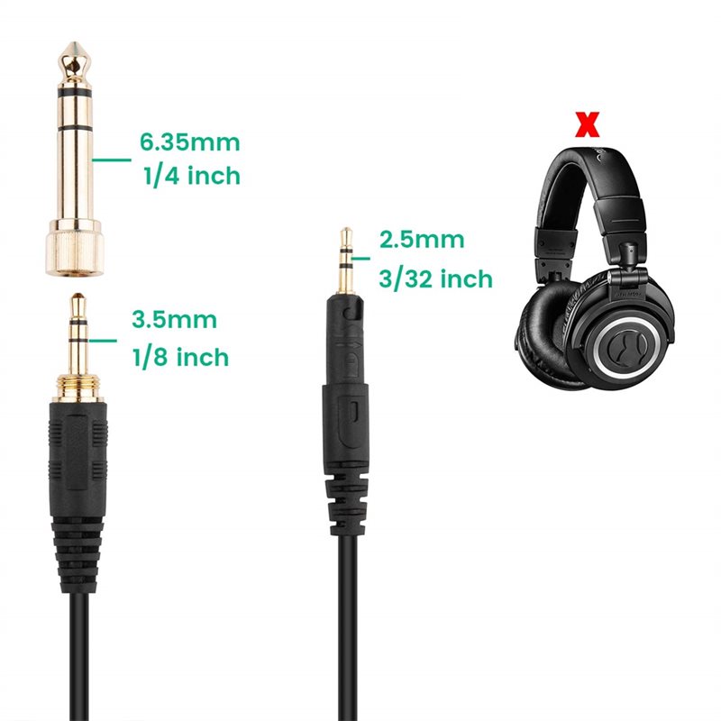 AB33-ATH-M50x สายเคเบิล, สาย A - Audio Technica Headphone Ath-M50X บทวิจารณ์และราคา